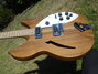 Rickenbacker 330/12 , Natural Walnut: Body - Front