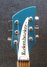 Rickenbacker 360/6 WB, Turquoise: Headstock