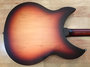 Feb 2014 Rickenbacker 330/6 One Off, Matte Tobacco: Body - Rear
