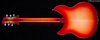 Rickenbacker 330/6 , Fireglo: Full Instrument - Rear