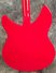 Dec 1990 Rickenbacker 330/6 BH BT, Red: Body - Rear