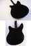 Nov 1966 Rickenbacker 365/6 Mod, Black: Body - Rear
