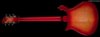 Rickenbacker 660/6 , Fireglo: Full Instrument - Rear