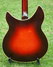 Apr 1968 Rickenbacker 370/6 O.S., Moonglo: Body - Rear