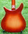 Aug 1964 Rickenbacker 310/6 f hole, Fireglo: Body - Rear