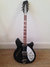 Rickenbacker 360/12 Refin, Black: Full Instrument - Front