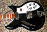 Rickenbacker 381/6 V69, Jetglo: Close up - Free