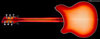 Rickenbacker 360/6 , Fireglo: Full Instrument - Rear