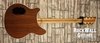 Rickenbacker 380/6 Laguna, Natural Walnut: Full Instrument - Rear