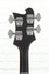 Rickenbacker 4003/4 S, Matte Black: Headstock - Rear