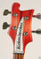 Aug 1973 Rickenbacker 4000/4 , Fireglo: Headstock