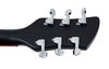 Rickenbacker 330/6 , Matte Black: Headstock - Rear