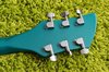 Rickenbacker 620/6 , Turquoise: Headstock - Rear