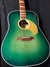 Rickenbacker 730/6 PW Build (acoustic), Greenburst: Body - Front