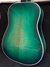 Rickenbacker 730/6 PW Build (acoustic), Greenburst: Full Instrument - Rear