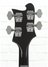 Rickenbacker 4003/4 S, Jetglo: Headstock - Rear