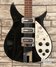 Rickenbacker 355/12 JL, Jetglo: Body - Front