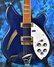 Rickenbacker 360/6 , Midnightblue: Body - Front