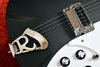 Rickenbacker 330/6 , Matte Black: Close up - Free