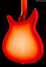 May 2018 Rickenbacker 350/6 V63, Fireglo: Body - Rear