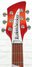 Rickenbacker 620/6 , Fireglo: Headstock