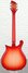 Rickenbacker 620/6 , Fireglo: Full Instrument - Rear