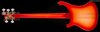 Rickenbacker 4003/5 S, Fireglo: Full Instrument - Rear