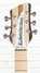 Rickenbacker 330/6 , Natural Walnut: Headstock