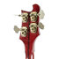 Rickenbacker 4001/4 , Burgundy: Headstock - Rear