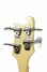 Rickenbacker 4001/4 Mod, White: Headstock - Rear