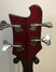 Rickenbacker 4001/4 Mod, Burgundy: Headstock - Rear