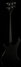 Rickenbacker 4003/4 , Matte Black: Full Instrument - Rear