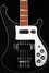 Rickenbacker 4003/4 , Matte Black: Body - Front