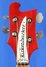 Rickenbacker 4003/4 Mod, Burgundy: Headstock