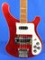 Rickenbacker 4003/4 Mod, Burgundy: Body - Front