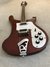 Rickenbacker 480/6 , Burgundy: Close up - Free2