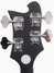 Rickenbacker 4003/4 , Matte Black: Headstock - Rear