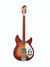 Rickenbacker 335/6 , Fireglo: Full Instrument - Front