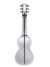 Rickenbacker NS 100/6 LapSteel, Silver: Full Instrument - Rear
