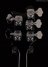 Rickenbacker 4003/5 S, Jetglo: Headstock - Rear