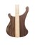 Oct 2018 Rickenbacker 4003/4 , Natural Walnut: Body - Rear