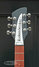 Rickenbacker 330/6 , Matte Black: Headstock