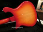 Aug 2018 Rickenbacker 620/6 , Fireglo: Body - Rear