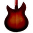 Aug 1991 Rickenbacker 1997/6 f hole, Fireglo: Body - Rear