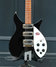 Rickenbacker 350/6 V63, Jetglo: Body - Front