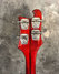 Rickenbacker 4001/4 Mod, Burgundy: Headstock - Rear