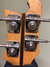 Rickenbacker 4001/4 Mod, Mapleglo: Headstock - Rear