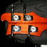 Rickenbacker 4001/4 Mod, Fireglo: Headstock - Rear