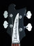 Rickenbacker 4003/4 , Matte Black: Headstock