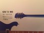 Rickenbacker 620/12 , Midnightblue: Headstock - Rear